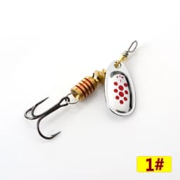 FTK Spinner Bait 4g/5g/7g/10g/14g Hard Spoon Bass Lures Metal Fishing Lures With Treble Hooks Fishing Tackle For Pike Fishing