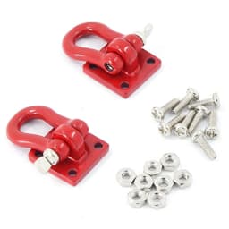 AXSPEED Aluminum Alloy Trailer Tow Shackles Hook for Axial SCX10 1/10 RC Remote Control Crawler Car Upgrade Parts Accessories