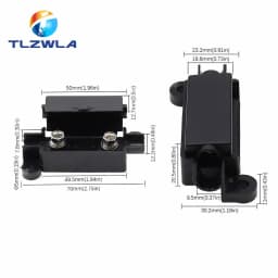 1Set Auto fuse Flat Plate Type 32V Fork Type Bolt Battery Fuse Car Modification Stand 30A-100A Fuse Box