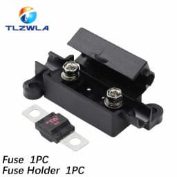 1Set Auto fuse Flat Plate Type 32V Fork Type Bolt Battery Fuse Car Modification Stand 30A-100A Fuse Box
