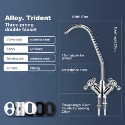 304 Stainless Steel Kitchen Water Faucet Chrome Plated 1/4 Inch Connect Reverse Osmosis Faucet For Drinking Water Purifier