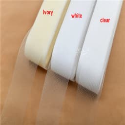 Wholesale 2cm~10cm Soft Crinoline for Wedding Dress Horsehair Braid Polyester Mesh Fabric Crinolina Clothing Accessories