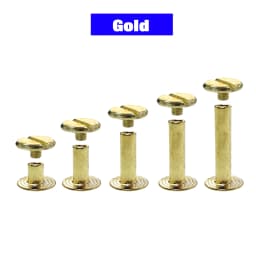 10Pcs Leather Craft Chicago Screws Solid Round Head Nail Studs Rivets Bolt For Luggage Clothes Bag Strap Shoes Belt Decorations