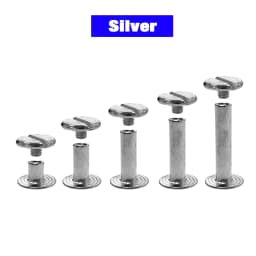 10Pcs Leather Craft Chicago Screws Solid Round Head Nail Studs Rivets Bolt For Luggage Clothes Bag Strap Shoes Belt Decorations