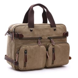 Men Canvas Briefcase Travel Bags Suitcase Classic Messenger Shoulder Bag for Men Tote Handbag Big Casual Business Laptop Pocket