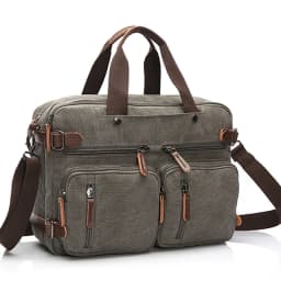 Men Canvas Briefcase Travel Bags Suitcase Classic Messenger Shoulder Bag for Men Tote Handbag Big Casual Business Laptop Pocket