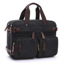 Men Canvas Briefcase Travel Bags Suitcase Classic Messenger Shoulder Bag for Men Tote Handbag Big Casual Business Laptop Pocket