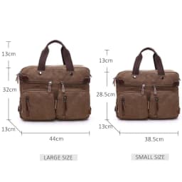 Men Canvas Briefcase Travel Bags Suitcase Classic Messenger Shoulder Bag for Men Tote Handbag Big Casual Business Laptop Pocket
