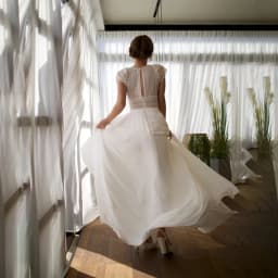Vintage Boho Lace Chiffon Beach Wedding Dress Cap Sleeve O Neck Flowy A Line Long Bridal Dress Back Keyhole Civil Ceremony Gown