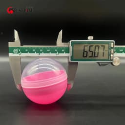 50Pcs 2.56Inch Toy Capsules 65MM Empty Round Capsules Hollow Balls Surprise Ball For Gumball Vending Machine