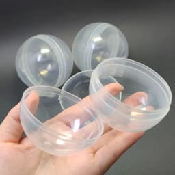 50Pcs 2.56Inch Toy Capsules 65MM Empty Round Capsules Hollow Balls Surprise Ball For Gumball Vending Machine