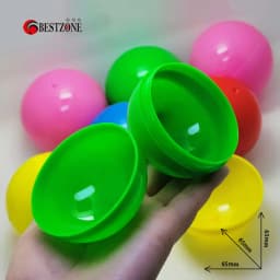 50Pcs 2.56Inch Toy Capsules 65MM Empty Round Capsules Hollow Balls Surprise Ball For Gumball Vending Machine