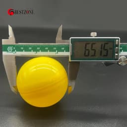 50Pcs 2.56Inch Toy Capsules 65MM Empty Round Capsules Hollow Balls Surprise Ball For Gumball Vending Machine