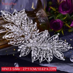 YouLaPan Cathedral Wedding Tiara Luxurious Rhinestone Headband Alloy Flower Headpiece Handmade Bridal Hair Accessories  HP390
