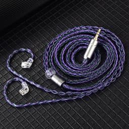 QKZ T1 Earphone Cable QDC Type Copper Silver-plated Upgrade Cable 3.5mm Wired Headphones For KZ ZSN PRO ZS10 pro EDX TRN CCA