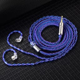 QKZ T1 Earphone Cable QDC Type Copper Silver-plated Upgrade Cable 3.5mm Wired Headphones For KZ ZSN PRO ZS10 pro EDX TRN CCA