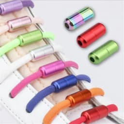 Semicircle No Tie Shoelaces Elastic Shoe laces Sneakers shoelace Metal Lock Lazy Laces for Kids and Adult One size fits all shoe