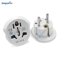 EU Plug Adapter AU UK US To EU Euro Plug Adapter Converter European Travel Adapter Australia USA CN to EU Electric Socket Outlet