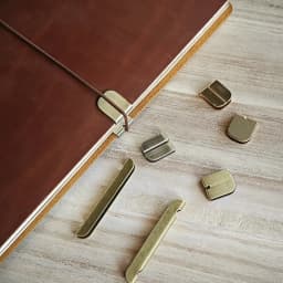 Notebook Metal-Edge Protection Bronze Decoration and TN Elastic Rubber Band for Protection Diary Accessories