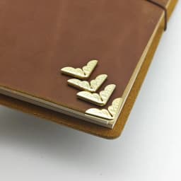 Notebook Metal-Edge Protection Bronze Decoration and TN Elastic Rubber Band for Protection Diary Accessories