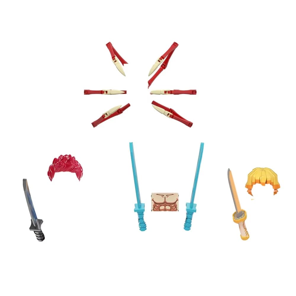 WM6116 WM6162 WM6163 Anime Bricks Mini Dolls Action Figure Assemble Building Blocks Toys For Children Gift