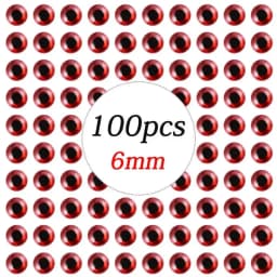 100pcs/lot Holographic 3D Fishing Lure Eyes 3/4/5/6/7/8/9 mm Artificial Lures Simulation Eyeball DIY For Fly Fishing Baits Eyes