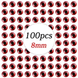 100pcs/lot Holographic 3D Fishing Lure Eyes 3/4/5/6/7/8/9 mm Artificial Lures Simulation Eyeball DIY For Fly Fishing Baits Eyes