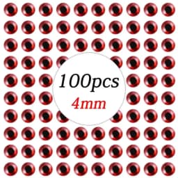100pcs/lot Holographic 3D Fishing Lure Eyes 3/4/5/6/7/8/9 mm Artificial Lures Simulation Eyeball DIY For Fly Fishing Baits Eyes