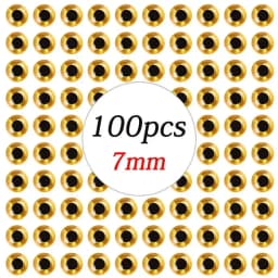 100pcs/lot Holographic 3D Fishing Lure Eyes 3/4/5/6/7/8/9 mm Artificial Lures Simulation Eyeball DIY For Fly Fishing Baits Eyes