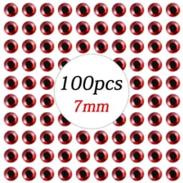 100pcs/lot Holographic 3D Fishing Lure Eyes 3/4/5/6/7/8/9 mm Artificial Lures Simulation Eyeball DIY For Fly Fishing Baits Eyes