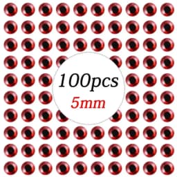 100pcs/lot Holographic 3D Fishing Lure Eyes 3/4/5/6/7/8/9 mm Artificial Lures Simulation Eyeball DIY For Fly Fishing Baits Eyes