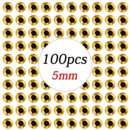 100pcs/lot Holographic 3D Fishing Lure Eyes 3/4/5/6/7/8/9 mm Artificial Lures Simulation Eyeball DIY For Fly Fishing Baits Eyes