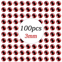100pcs/lot Holographic 3D Fishing Lure Eyes 3/4/5/6/7/8/9 mm Artificial Lures Simulation Eyeball DIY For Fly Fishing Baits Eyes