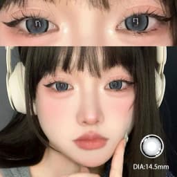 MILL CREEK Myopia Color Contact Lenses For Eyes with Multicontact Natural Pupils Korean Grey Lenses 1 Pair(2Pcs) Fast Shipping