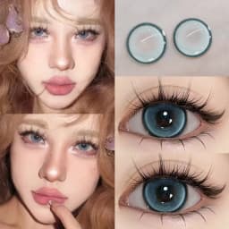 MILL CREEK Myopia Color Contact Lenses For Eyes with Multicontact Natural Pupils Korean Grey Lenses 1 Pair(2Pcs) Fast Shipping