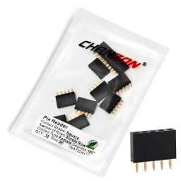 Single Row Female 2 3 4 5 6 8 10 12 15 20 40 Pin Header Gold Plated Solderless 2.54mm Pitch Strip Pinheader Connector