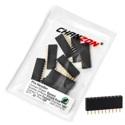 Single Row Female 2 3 4 5 6 8 10 12 15 20 40 Pin Header Gold Plated Solderless 2.54mm Pitch Strip Pinheader Connector