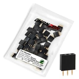 Single Row Female 2 3 4 5 6 8 10 12 15 20 40 Pin Header Gold Plated Solderless 2.54mm Pitch Strip Pinheader Connector