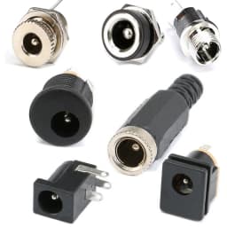 10PCS DC Connector 5.5x2.1mm 3.5x1.3mm DC Power Plug Male Female Jack Socket Nut Panel Mount DC Power Adapter Connectors 5.5*2.1
