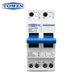 TOMZN 2P 63A MTS Dual Power Manual Transfer Isolating Switch Interlock Circuit Breaker