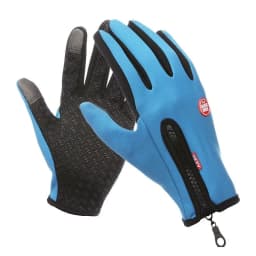 Warm Winter Gloves Men Women Touchscreen Water-repellent Gloves Snowboard Windproof Outdoor Cycling Driving Zipper Sport Glove