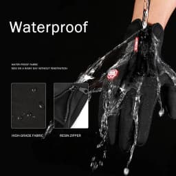Warm Winter Gloves Men Women Touchscreen Water-repellent Gloves Snowboard Windproof Outdoor Cycling Driving Zipper Sport Glove
