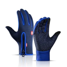 Warm Winter Gloves Men Women Touchscreen Water-repellent Gloves Snowboard Windproof Outdoor Cycling Driving Zipper Sport Glove