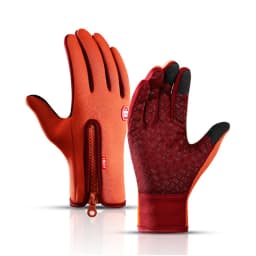 Warm Winter Gloves Men Women Touchscreen Water-repellent Gloves Snowboard Windproof Outdoor Cycling Driving Zipper Sport Glove