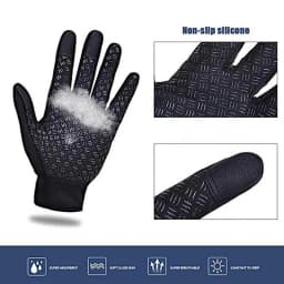 Warm Winter Gloves Men Women Touchscreen Water-repellent Gloves Snowboard Windproof Outdoor Cycling Driving Zipper Sport Glove