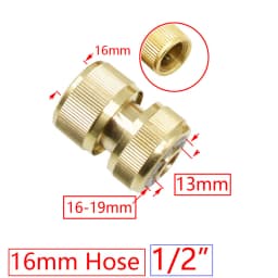 1/2 3/4 5/8 1" Thread Quick Connector Brass Garden Watering Adapter Drip Irrigation Copper Hose Quick Connector Fittings 1 Pcs