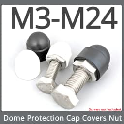 Black White Dome Protection Cap Covers Exposed Hexagon Plastic PE Nut Bolt M3 M4 M5 M6 M8 M10 M12 M14 M16 M18 M20 M22 M24