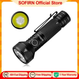 Sofirn IF22A 2100lm Flashlight 21700 Powerful Light SFT40 LED 629M Long Range USB C Rechargeable Charging Throw Torch