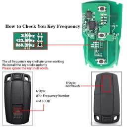 KEYYOU Remote Car Key 315MHz 433Mhz 868MHz Chip For BMW CAS3 1/3/5/7 Series X5 X6 E60 E61 E70 E71 E87 E90 Z4 KR55WK491