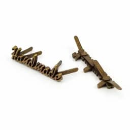 10Pcs Deepeel 35/40mm Handmade Metal Bag Label Handcraft Decorative Tags for Purse Buckles DIY Hardware Sewing Bags Accessories